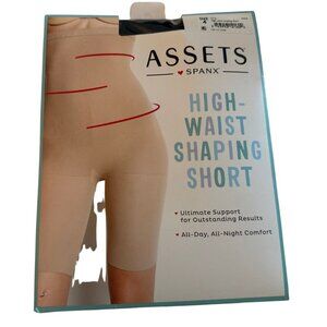 Share Spanx Assets High Waist  Shapewear Mid Thigh Control Black Sz 4